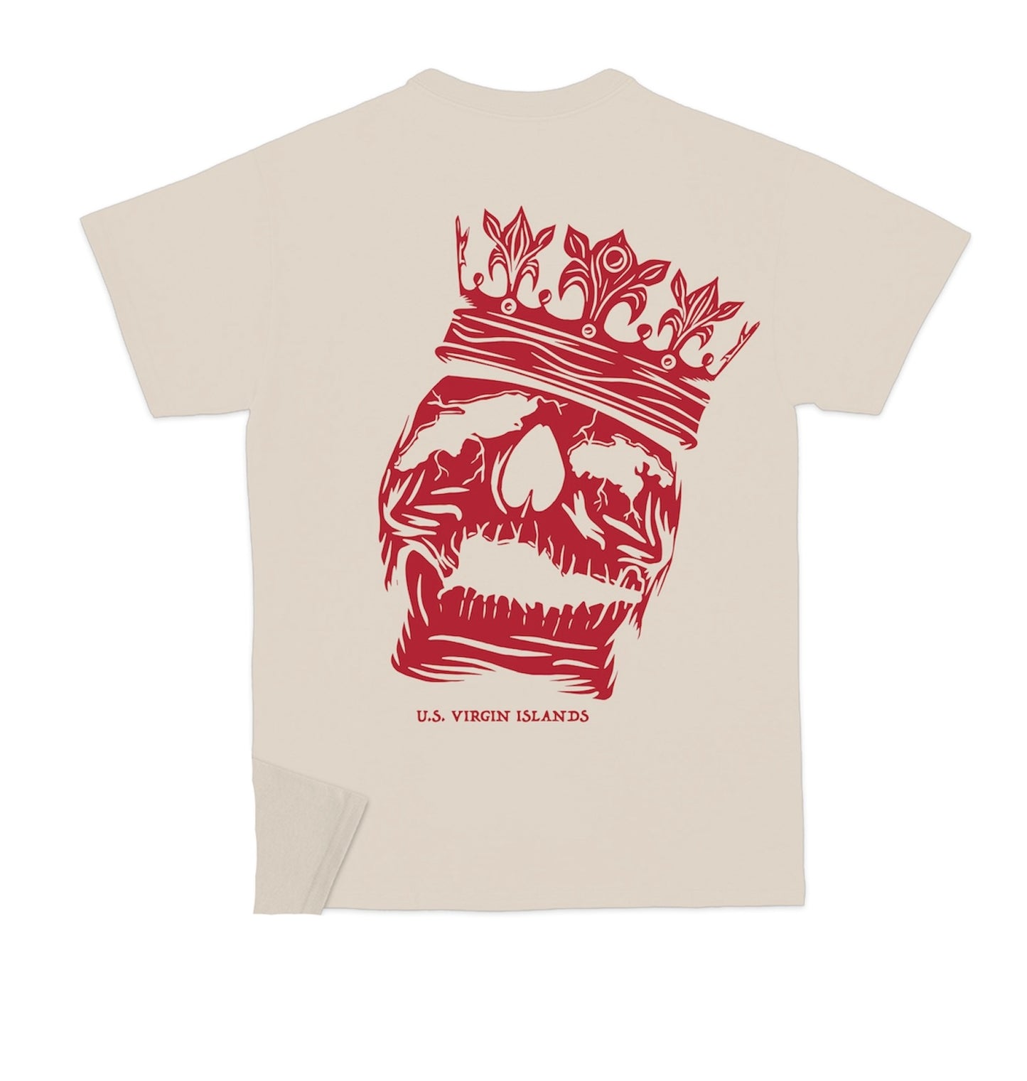 Cream Skull Tee